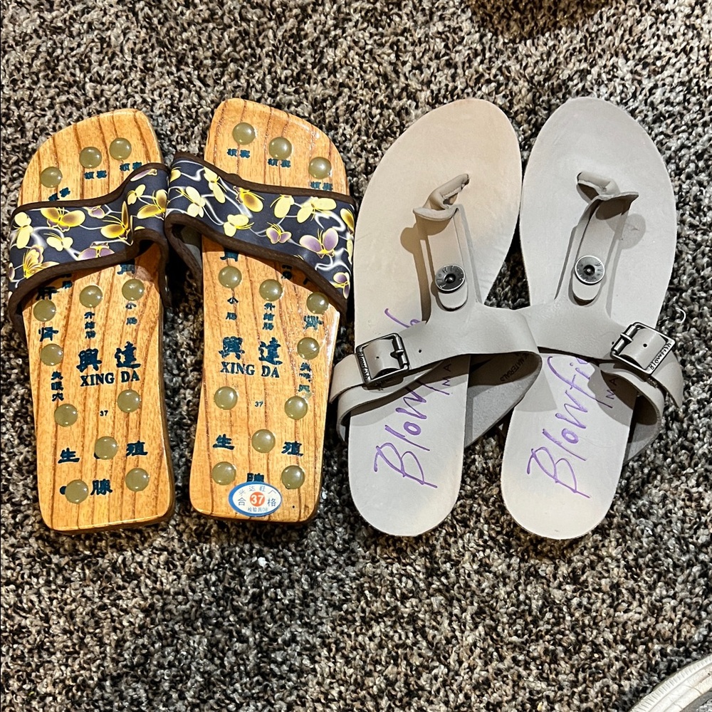 Blowfish Gray Sandals for Women